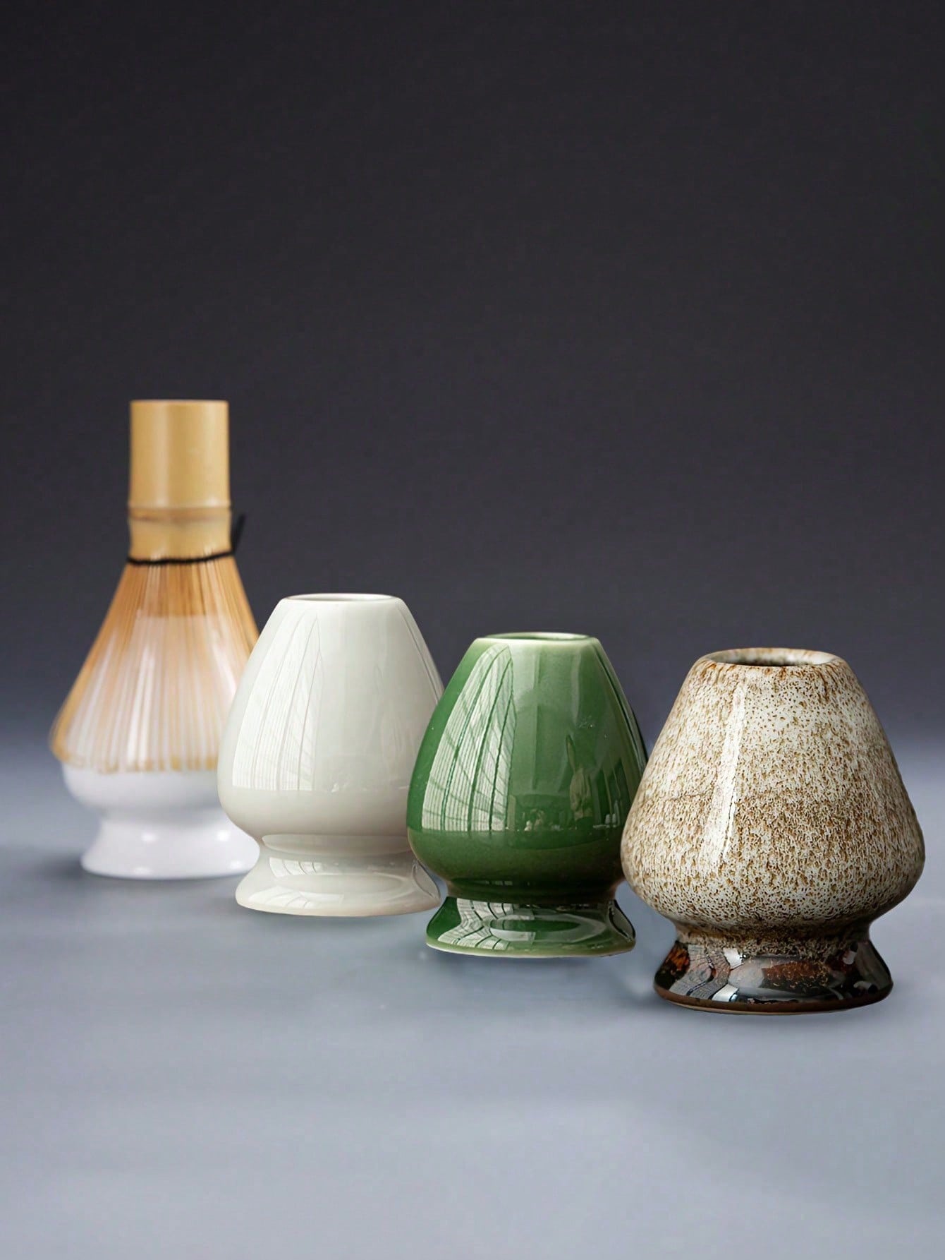 Matcha Bowl Chawan - 1 SZT. Ceramiczny Stojak na Chasen