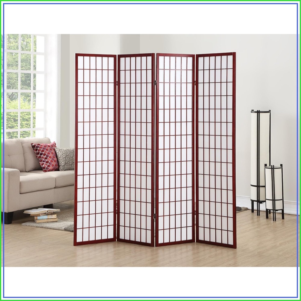 Shoji Screen Divider - Orientalny parawan Shoji z 4 panelami,