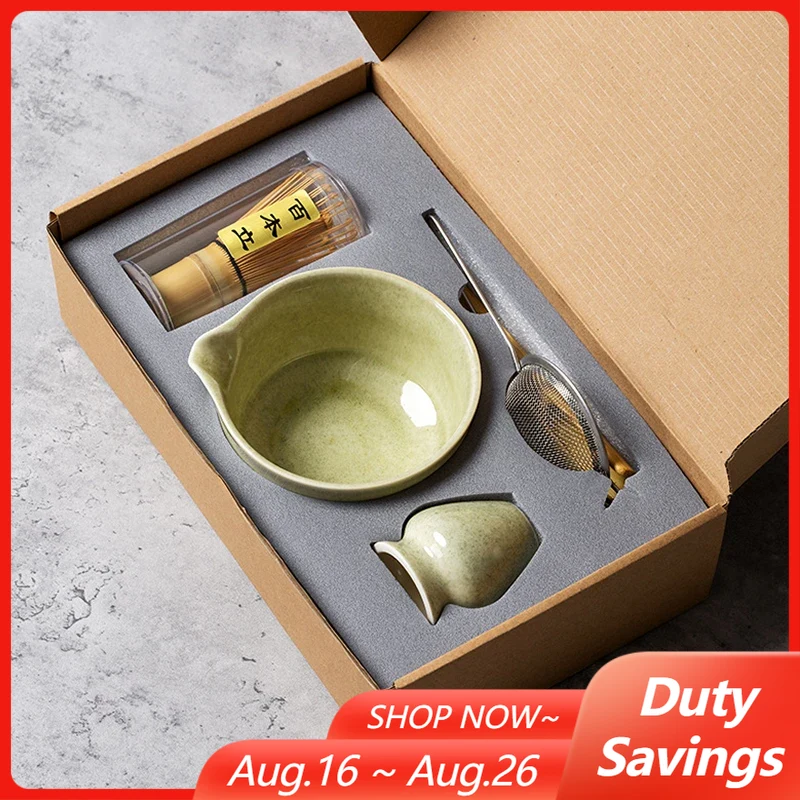 Matcha Bowl Chawan - Japoński Zestaw do Ceremonii Matcha 4/5/6/7