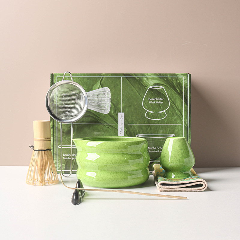 Matcha Bowl Chawan - 4/7-częściowy Japoński Zestaw do Matcha Miska