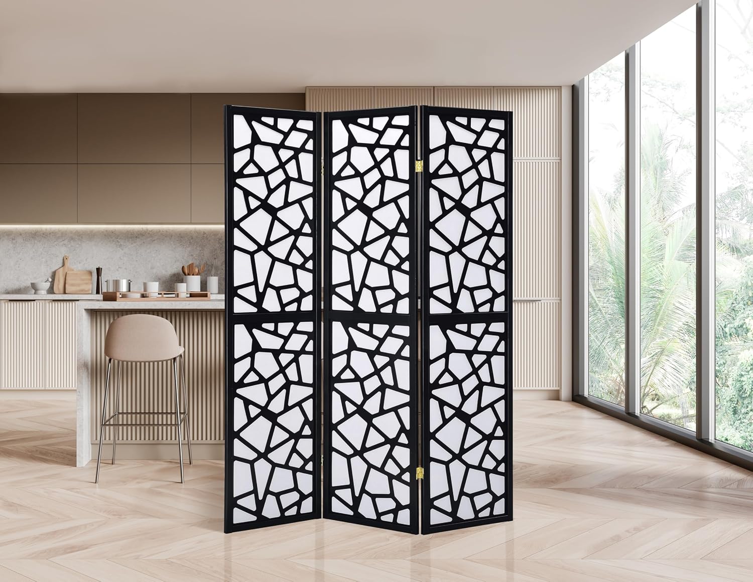 Shoji Screen Divider - Parawan pokojowy z 3 panelami, ekran
