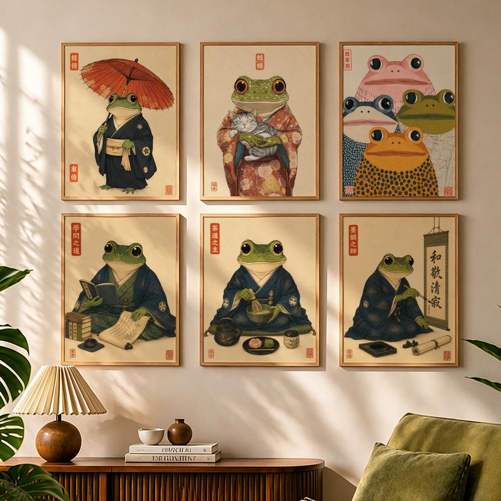 Japanese Living Lifestyle - Kulturowy Japoński Żaba Styl Życia Malarstwo