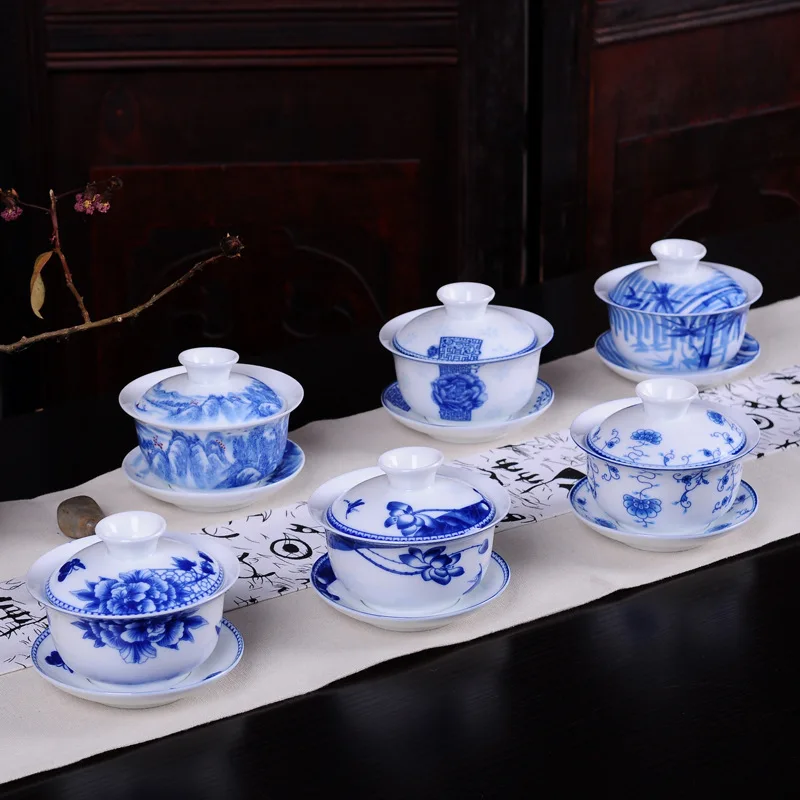 Biała porcelana niebieski i bi – Matcha Bowl Chawan recenzja i cena