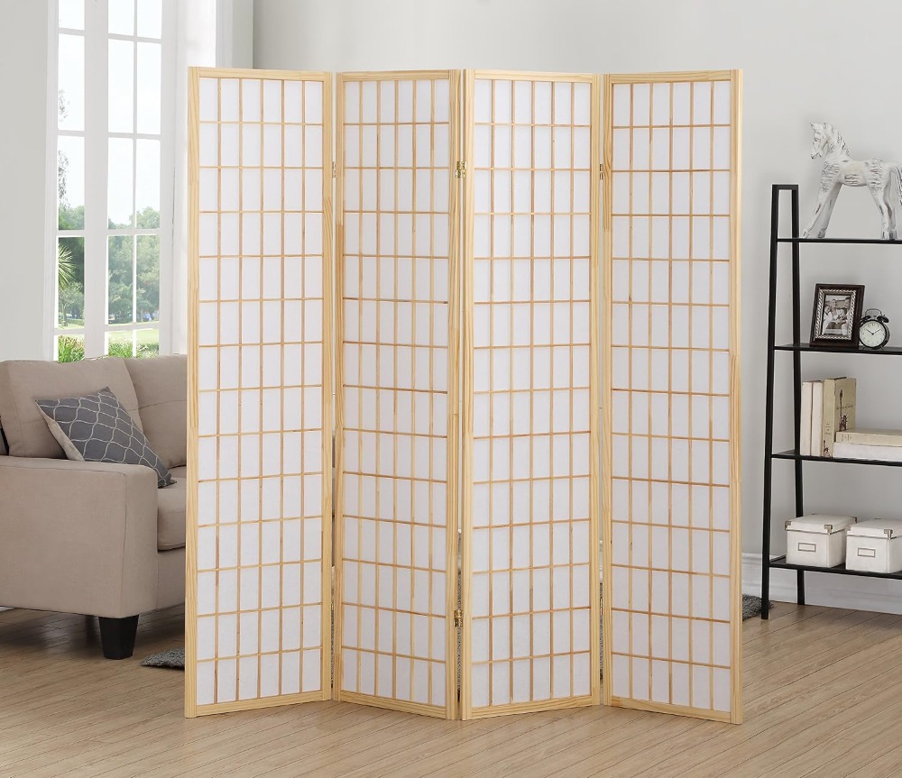 Orientalny parawan Shoji z 4 p – Shoji Screen Divider recenzja i cena
