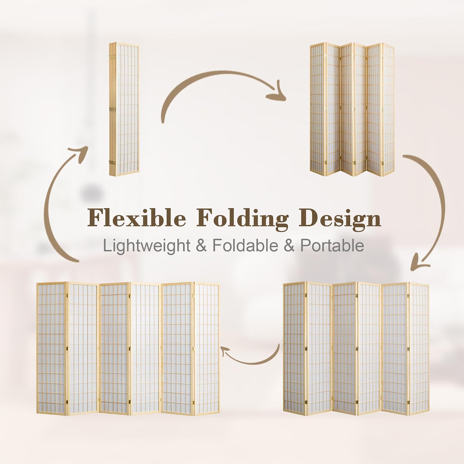 6-panelowy składany parawan do – Shoji Screen Divider recenzja i cena