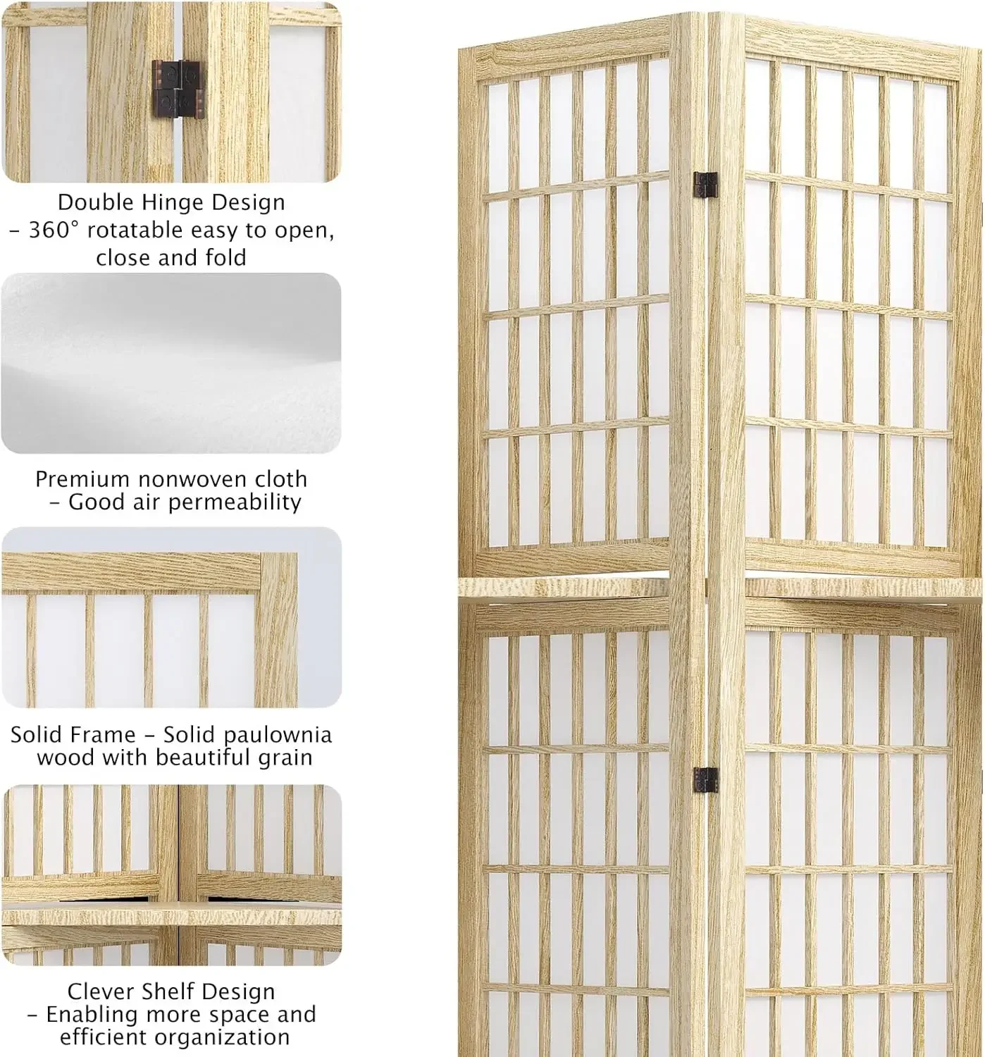 Parawan składany, przenośny, s – Shoji Screen Divider recenzja i cena