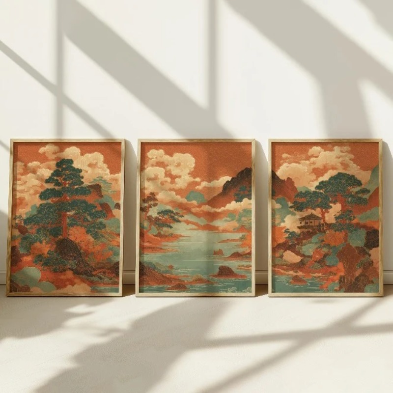 3 szt. Vintage Japońskie Ukiyo – Japanese Living Lifestyle recenzja i cena