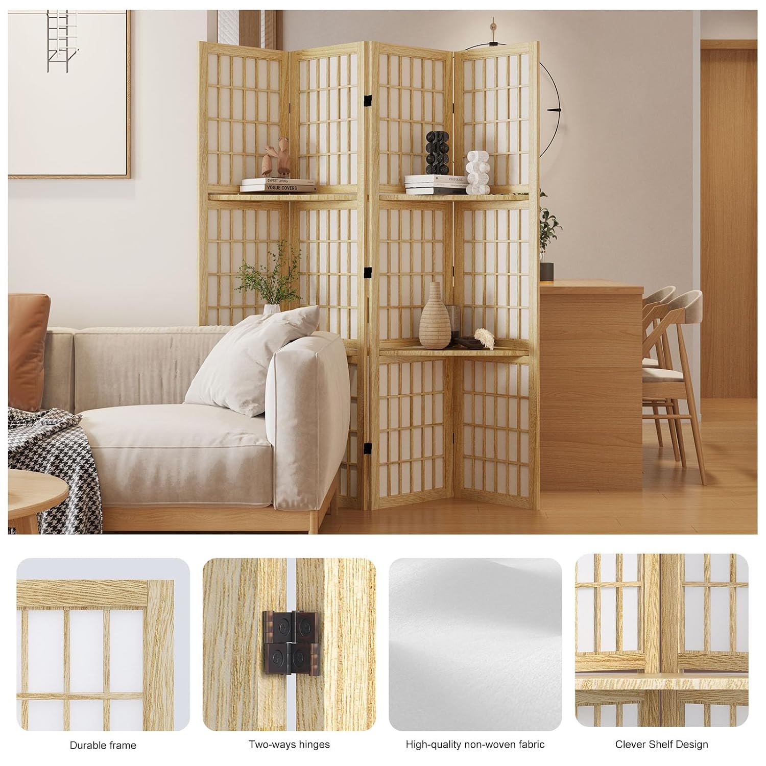 Drewniany parawan Shoji o wyso – Shoji Screen Divider recenzja i cena