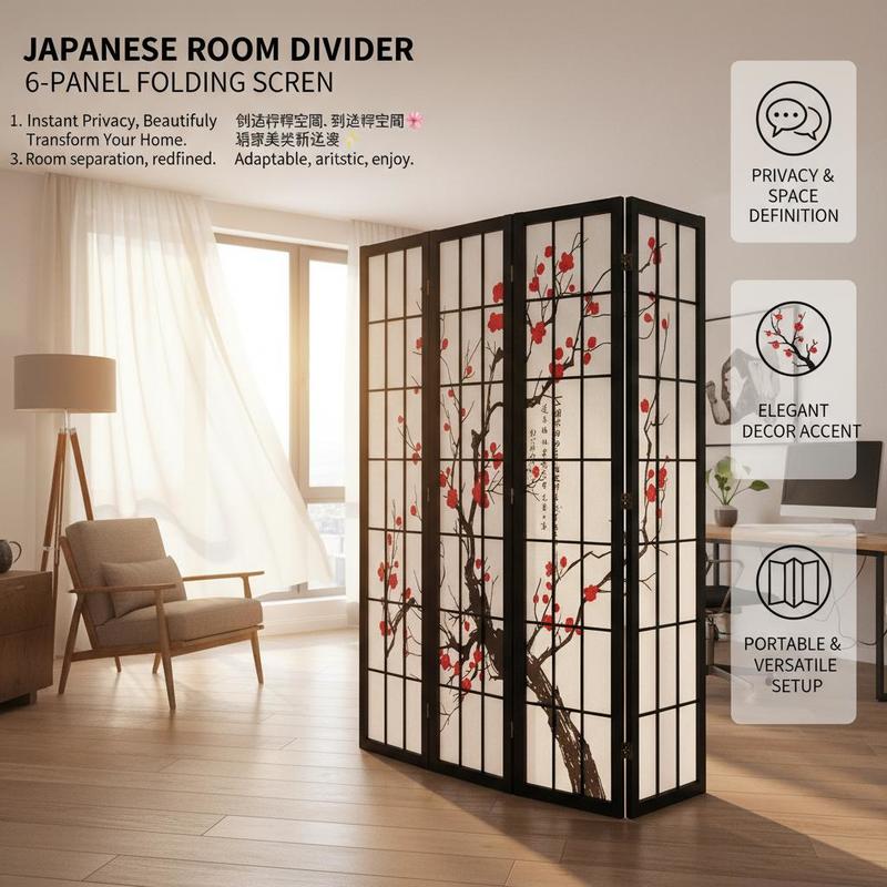 Japoński parawan Shoji, 6 pane – Shoji Screen Divider recenzja i cena
