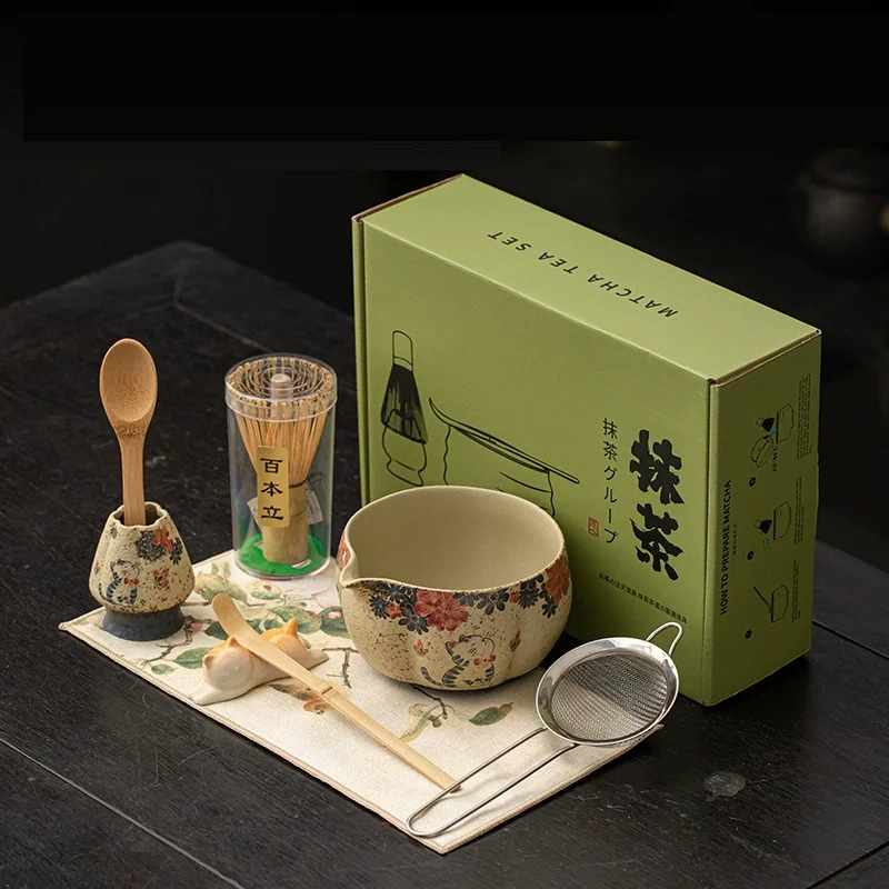 8-częściowy Japoński Zestaw do – Matcha Bowl Chawan recenzja i cena