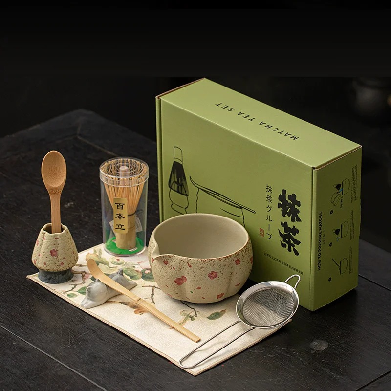 8-częściowy Japoński Zestaw do – Matcha Bowl Chawan recenzja i cena