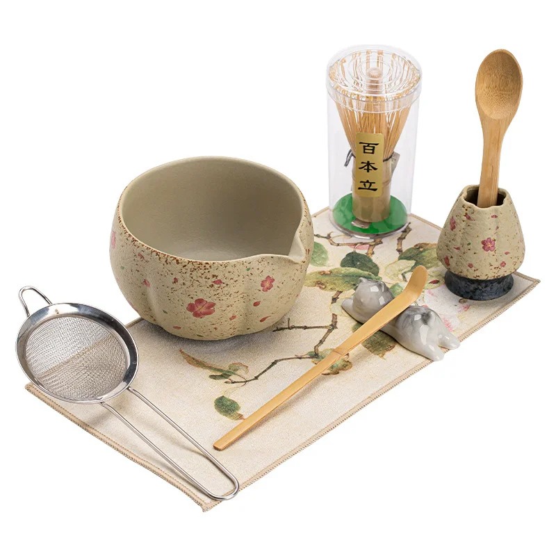 8-częściowy Japoński Zestaw do – Matcha Bowl Chawan recenzja i cena