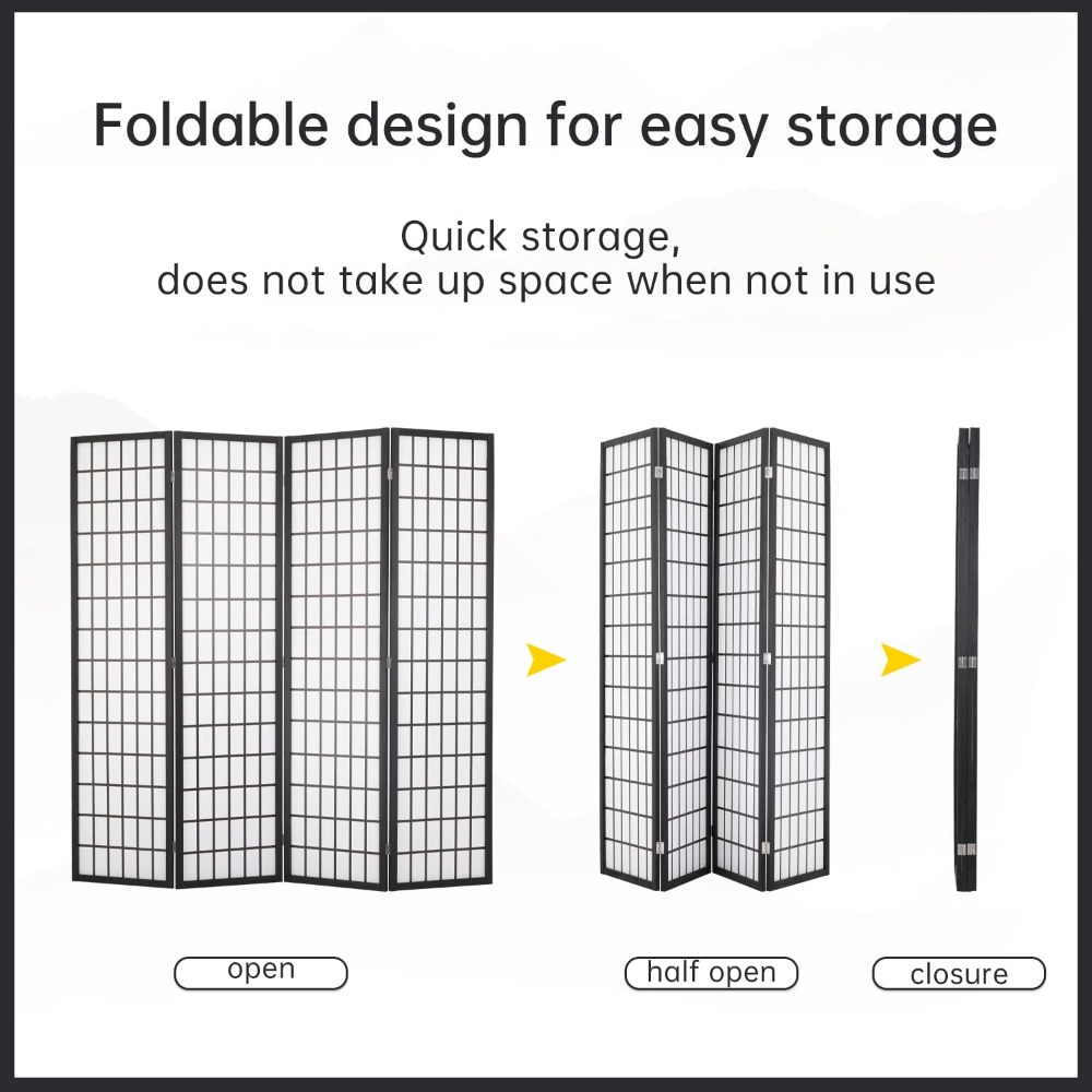 4-panelowy parawan typu shoji, – Shoji Screen Divider recenzja i cena