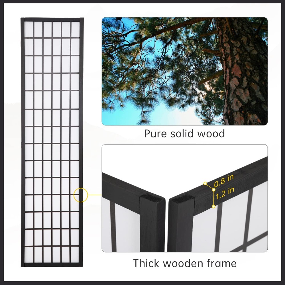 4-panelowy parawan typu shoji, – Shoji Screen Divider recenzja i cena