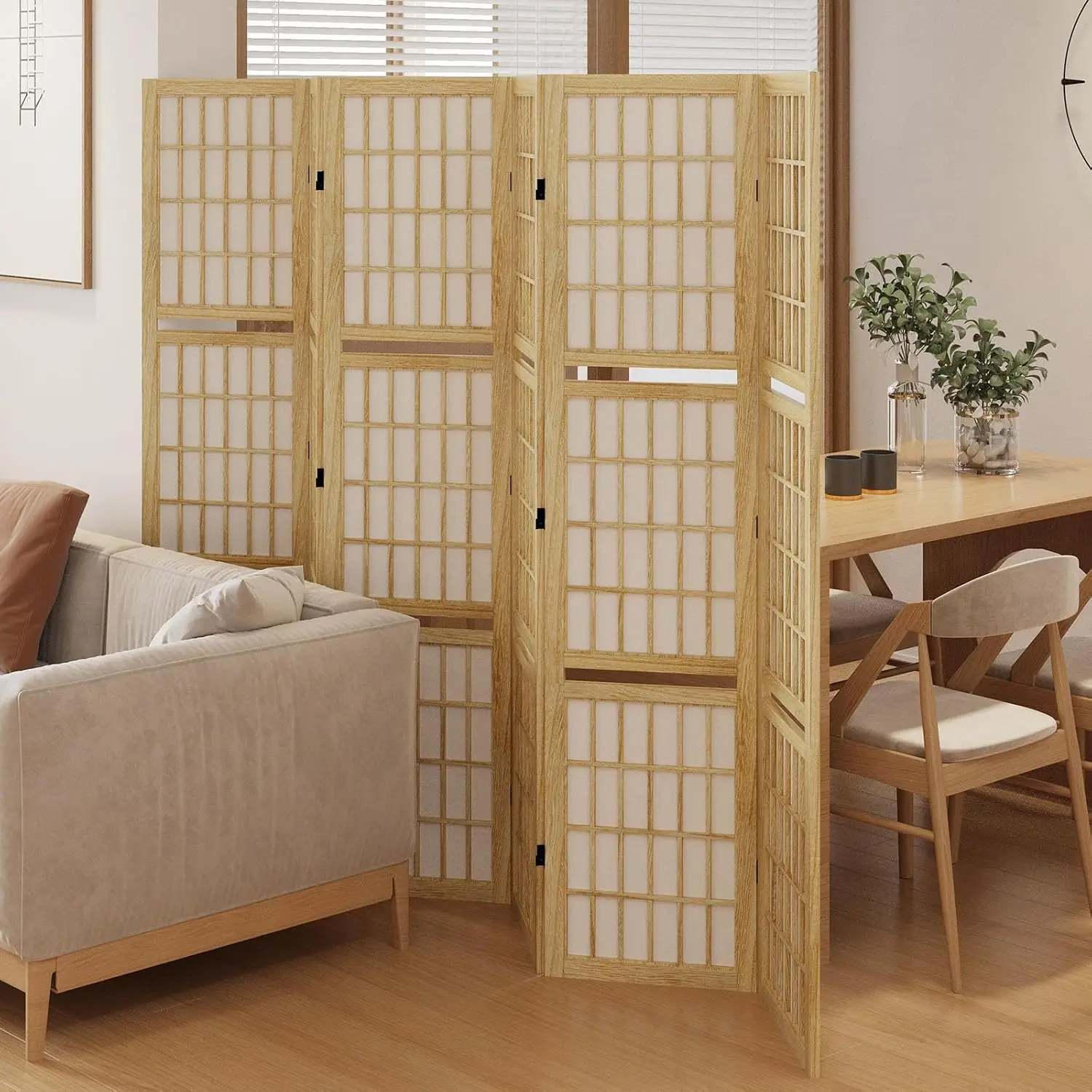Parawan z półkami, 66,9 cala w – Shoji Screen Divider recenzja i cena